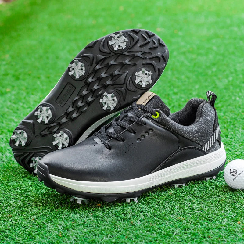 Non-Slip Leather Golf Shoes