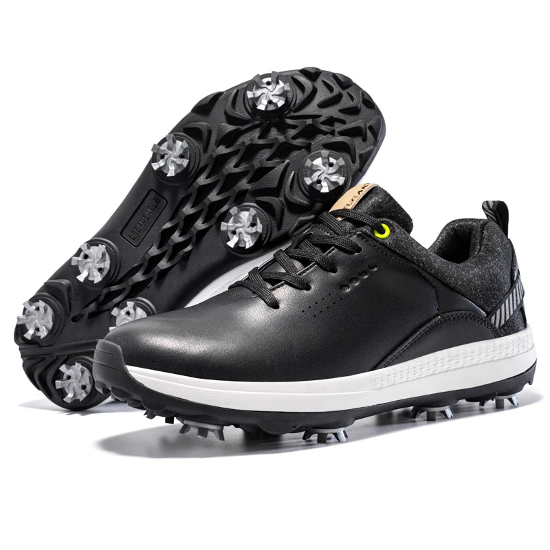 Non-Slip Leather Golf Shoes