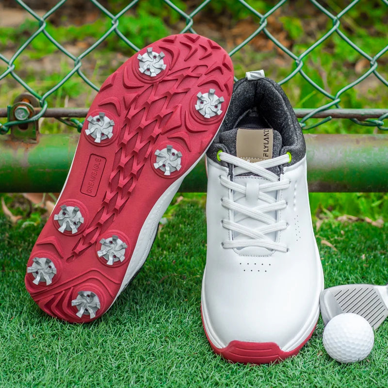 Non-Slip Leather Golf Shoes