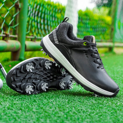 Non-Slip Leather Golf Shoes